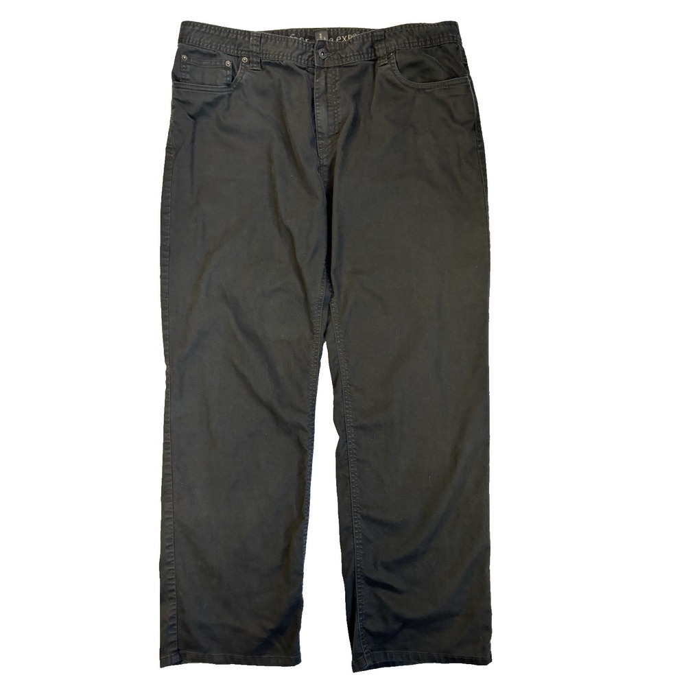 Prana Men's 42X32 Black Slim Fit Straight Leg Pants Outdoors‎ Casual Everyday